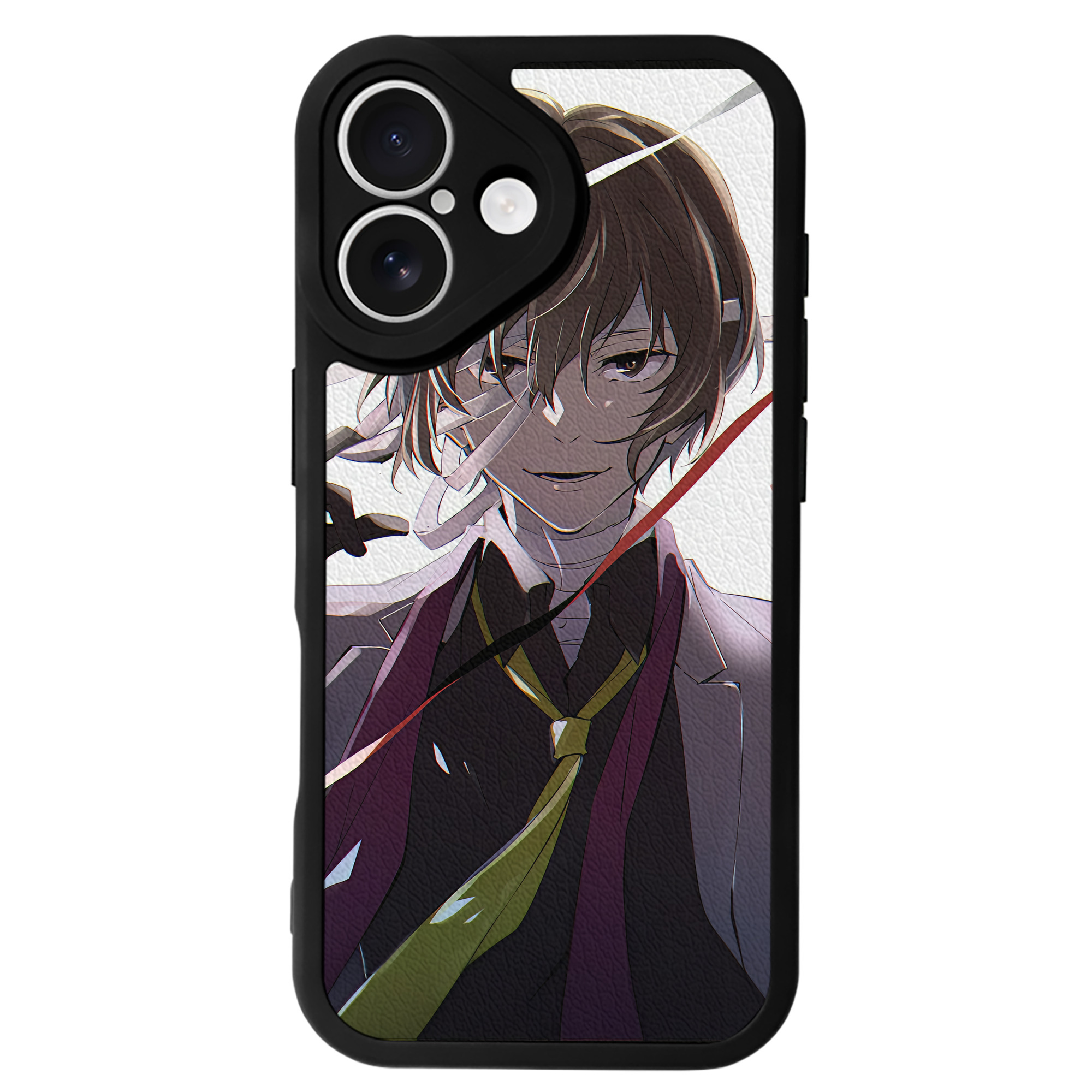 （画像用） 文豪ストレイドッグス Bungo Stray Dogs 【iPhone 16シリーズ対応】シリコンスマホケース（レザー調） 材質：シリコン